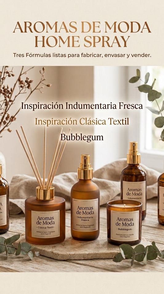 Aromas de Moda - Home Spray - 3 fórmulas listas para vender
